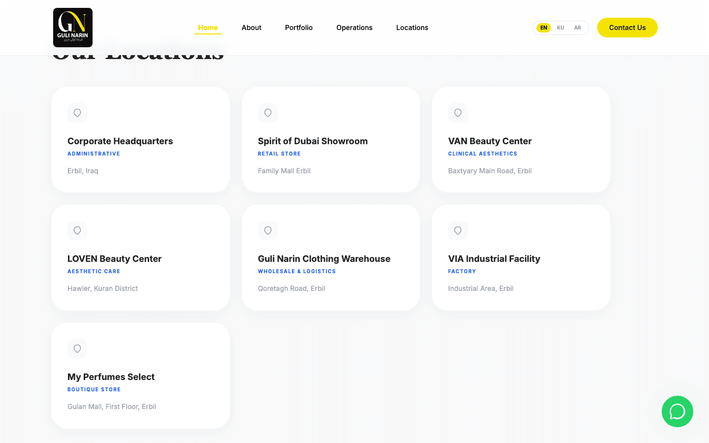 7 locations in Erbil — gulinarin.com