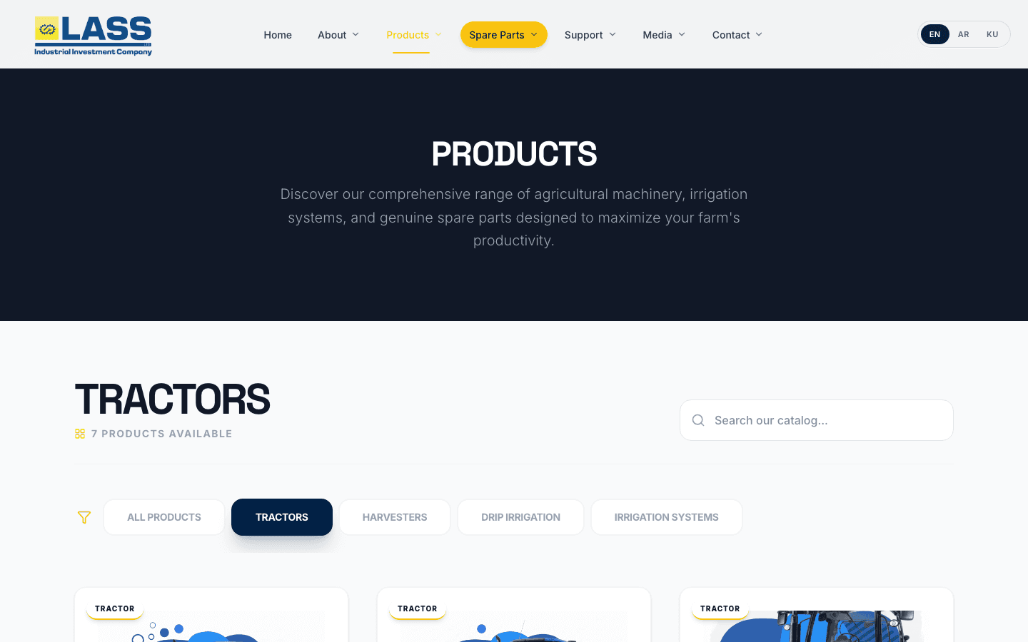 Products catalog — lass.iq